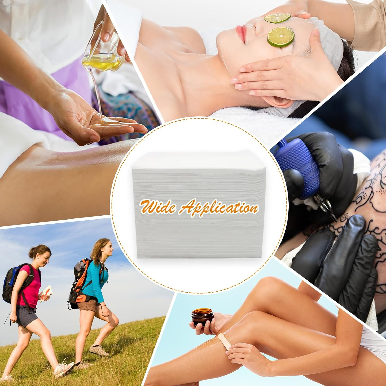 100PCS Massage Table Sheets, Disposable Bed Sheets for Massage Table, Spa Bed Co
