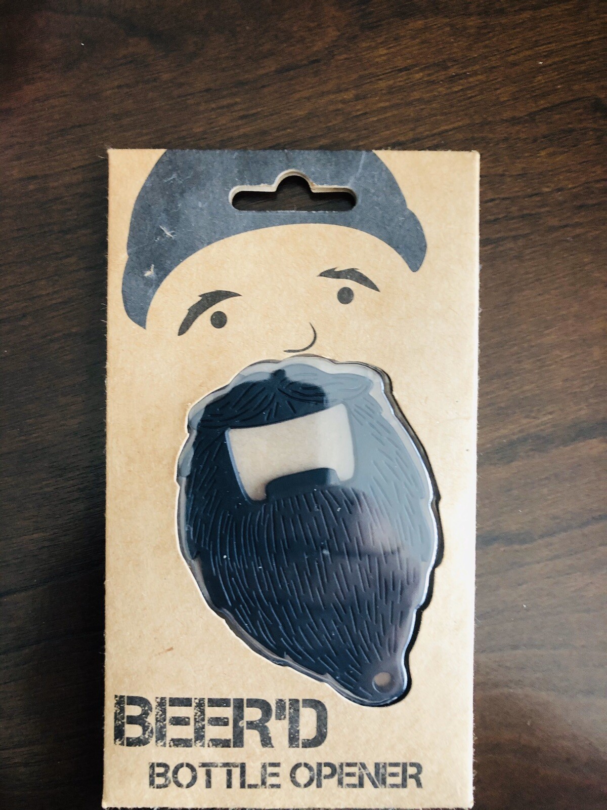 Beer'd Bottle Opener Men's Beard Black Metal MINT NEW