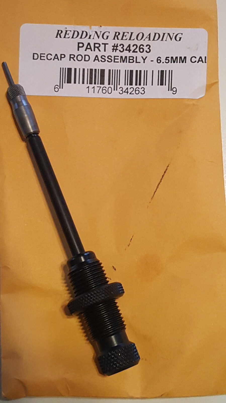 34263 REDDING DECAPPING ROD ASSEMBLY - 6.5/284 WIN NORMA 6.5 X 55 SWEDISH +++