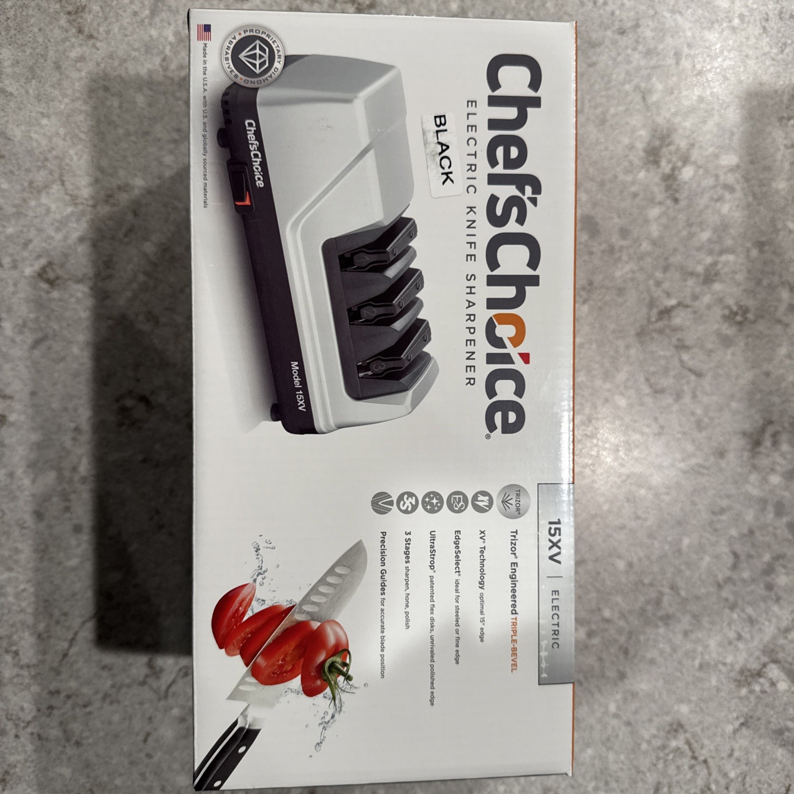 Chef’sChoice Trizor XV Model 15 Electric Knife Sharpener Black NEW