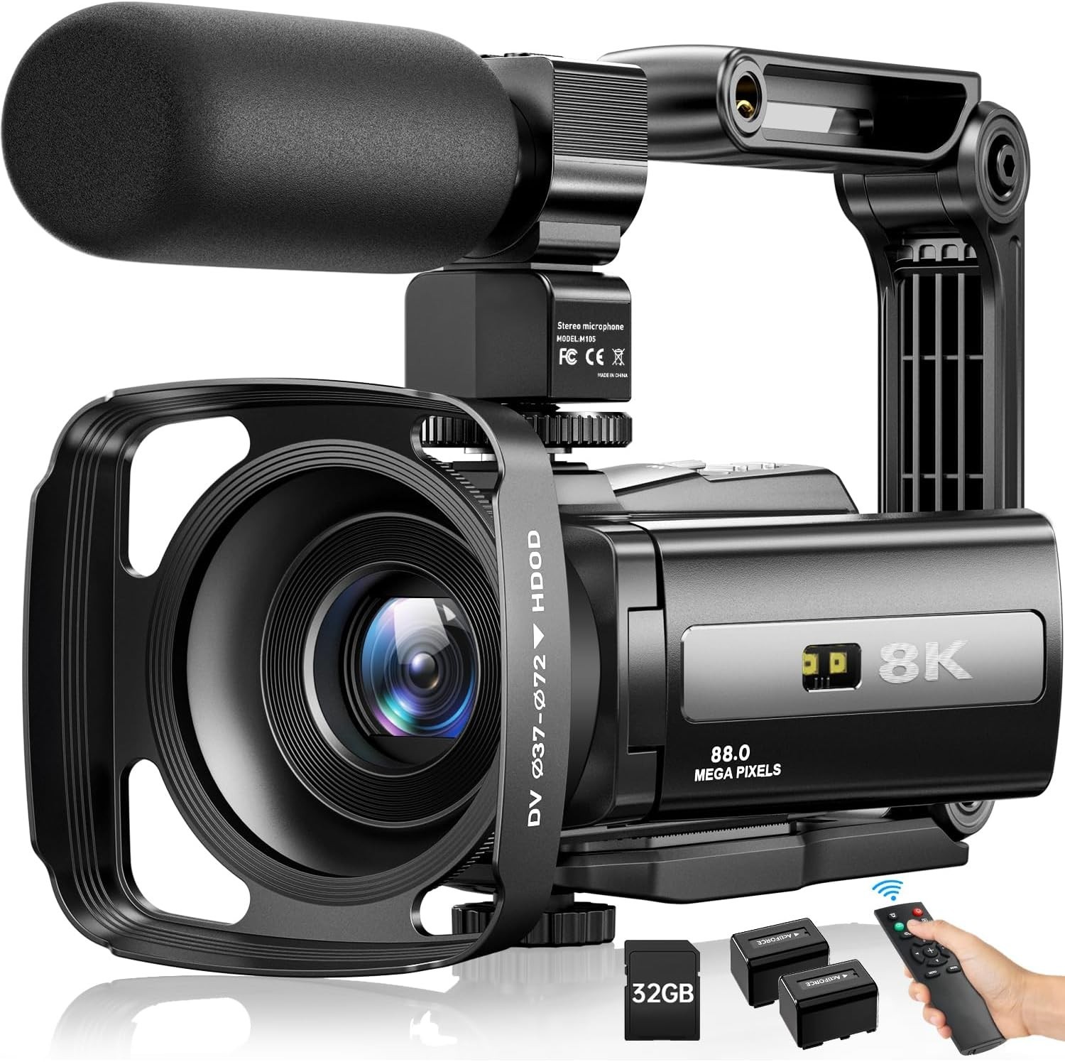 8k video camera (wifi night vision remote more) OPEN BOX used ONCE NM)