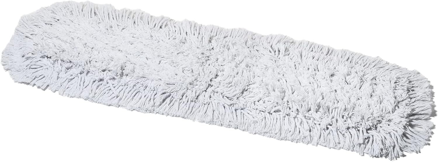 Efficient 24'' Cotton Mop Head - Reusable and Compatible with All Mop Frames