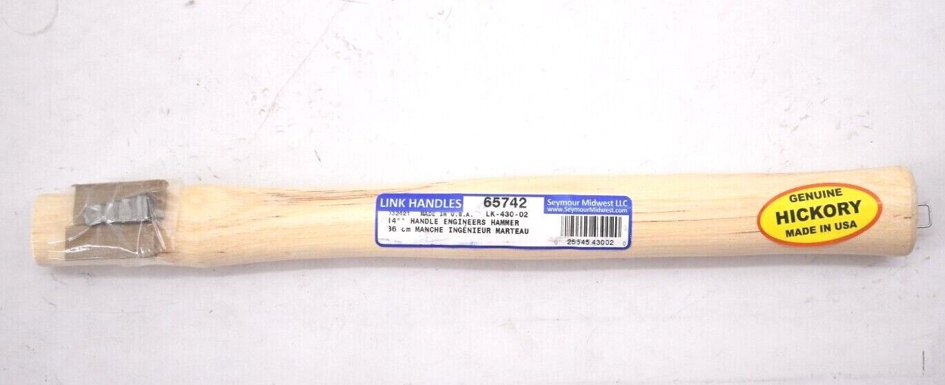 Seymour Midwest Link Engineers Hammer Handle 14" Genuine Hickory Wax Finish