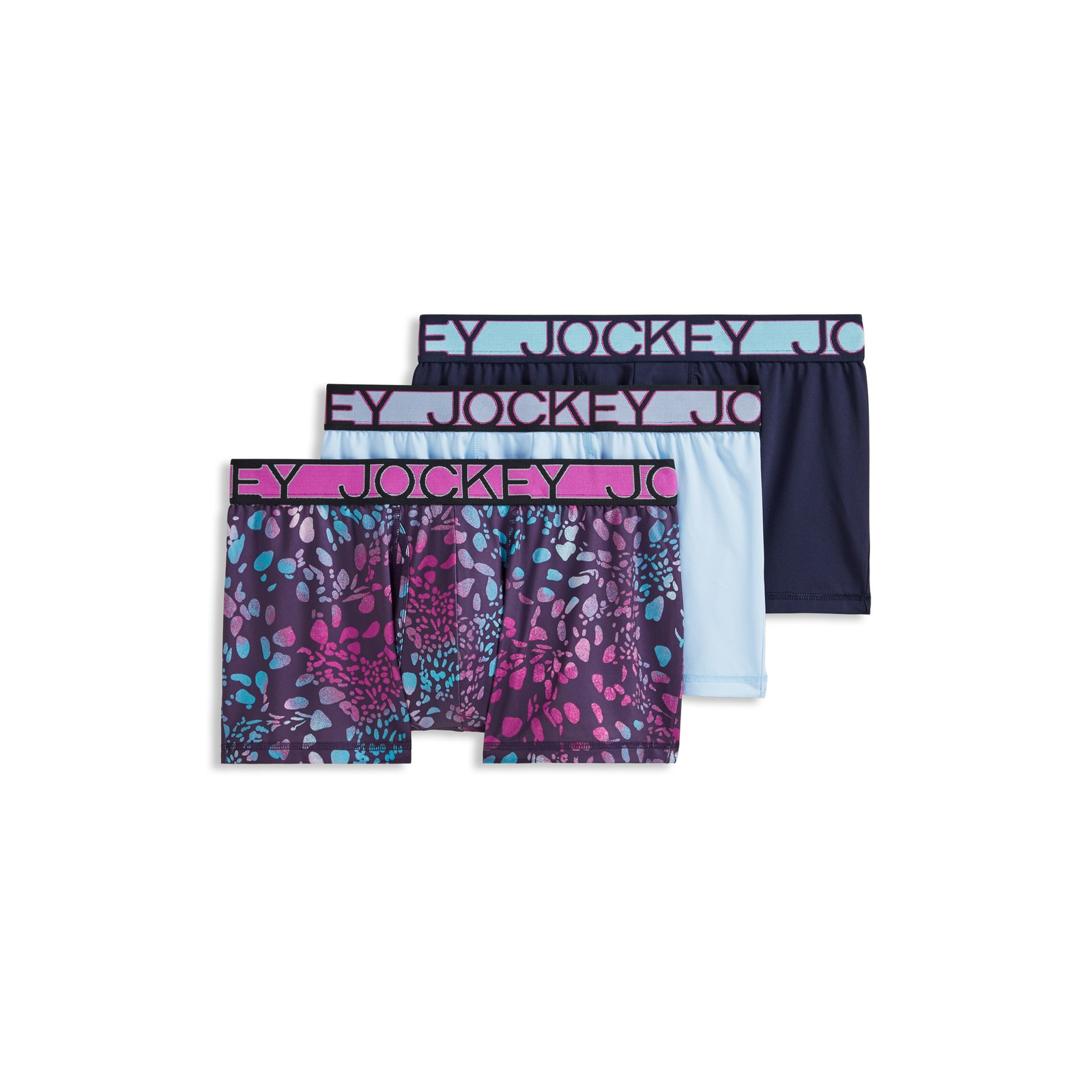 Jockey Men's Active Microfiber 2.5" Trunk - 3 Pack