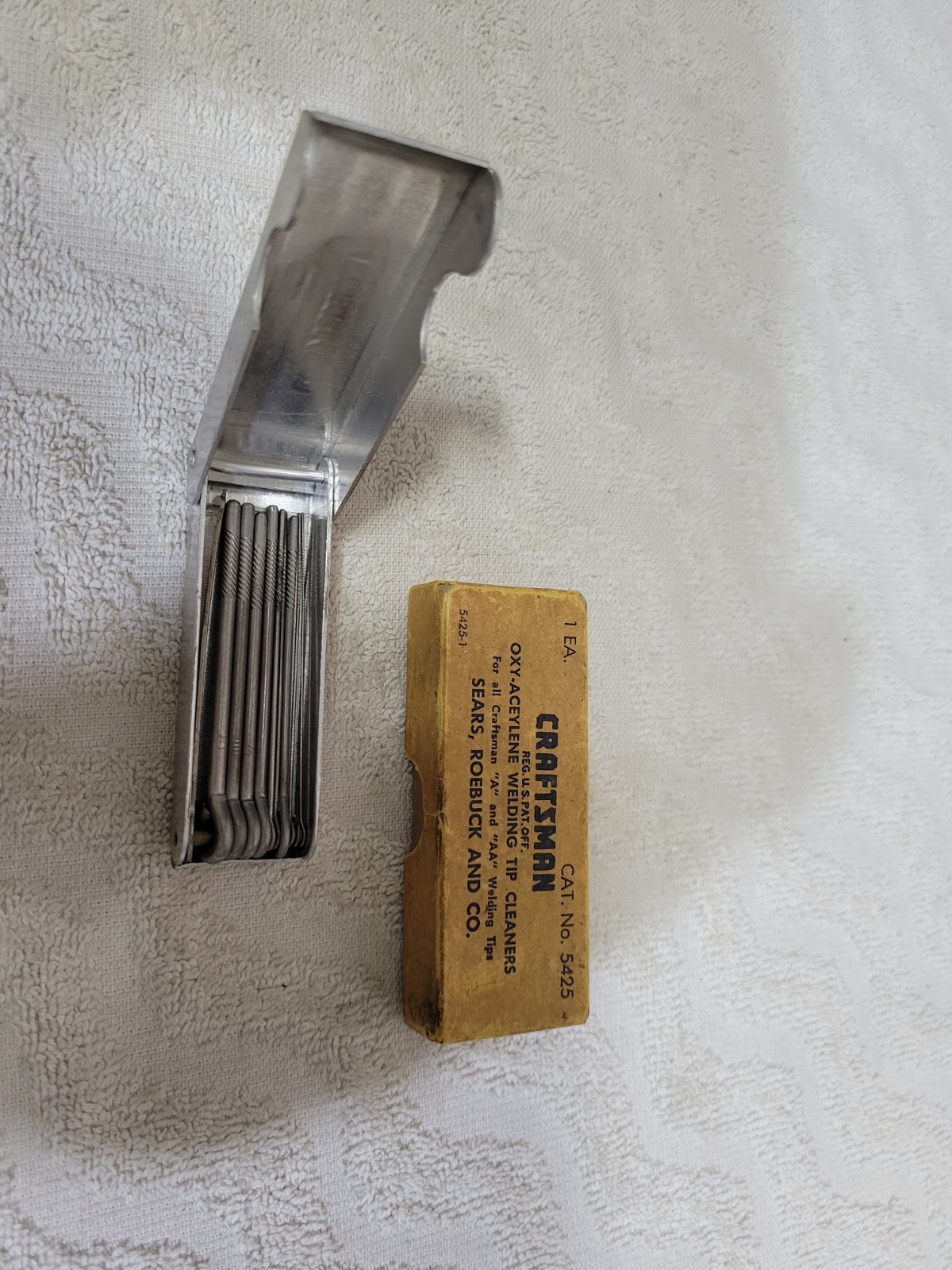 VINTAGE CRAFTSMAN OXY-ACEYLENE WELDING TIP CLEANERS "NICE"
