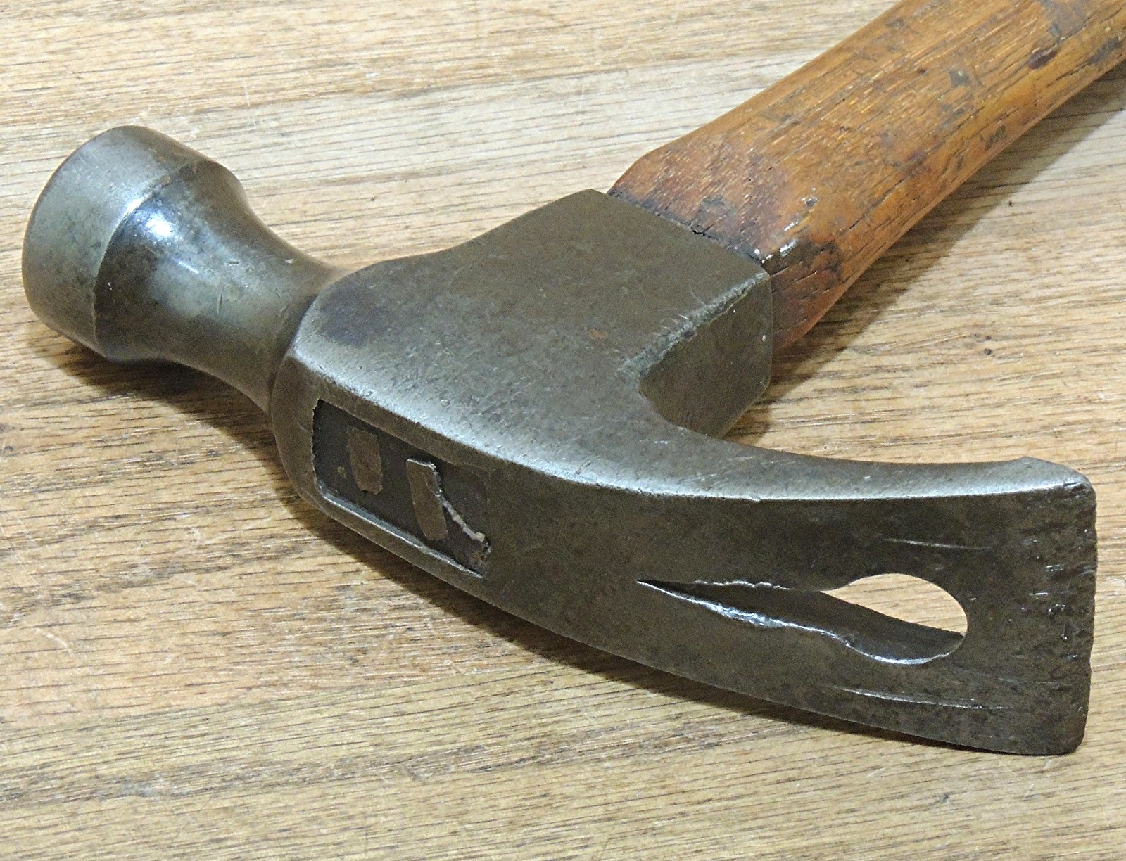 1924 CHENEY No. 777 ADZE HAMMER w/NAIL PULLER-ANTIQUE HAND TOOL