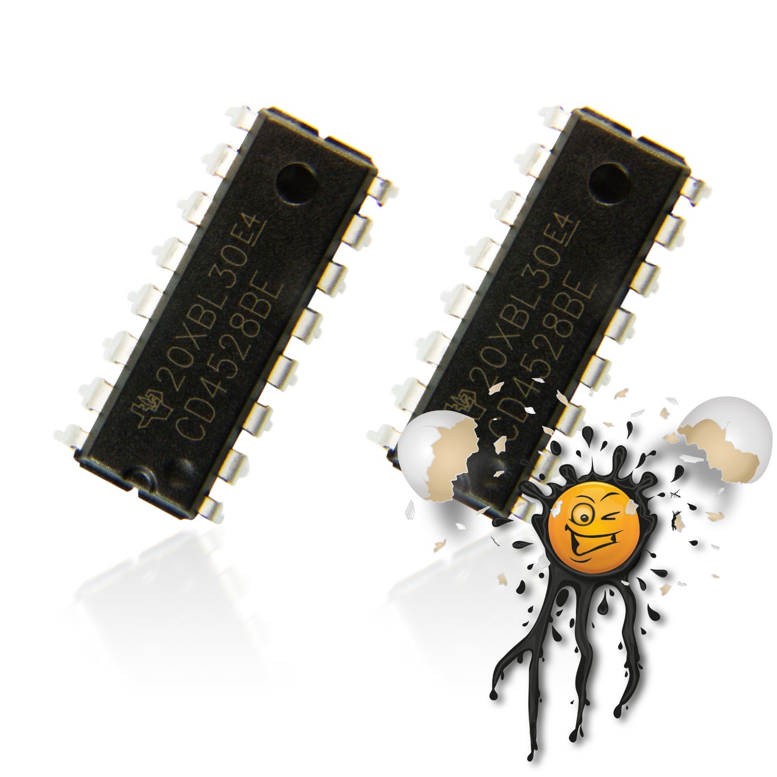 2 pieces 2 pcs. CD4528BE DIP16 MOS Multivibrator Pulse Pulse Width PWM IC