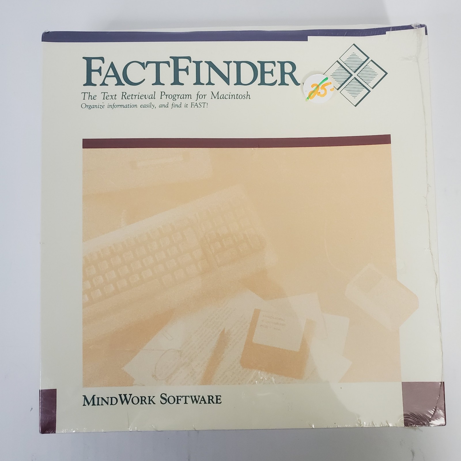 Mind Work Software Fact Finder 1.2 For Apple Macintosh 1986 SEALED