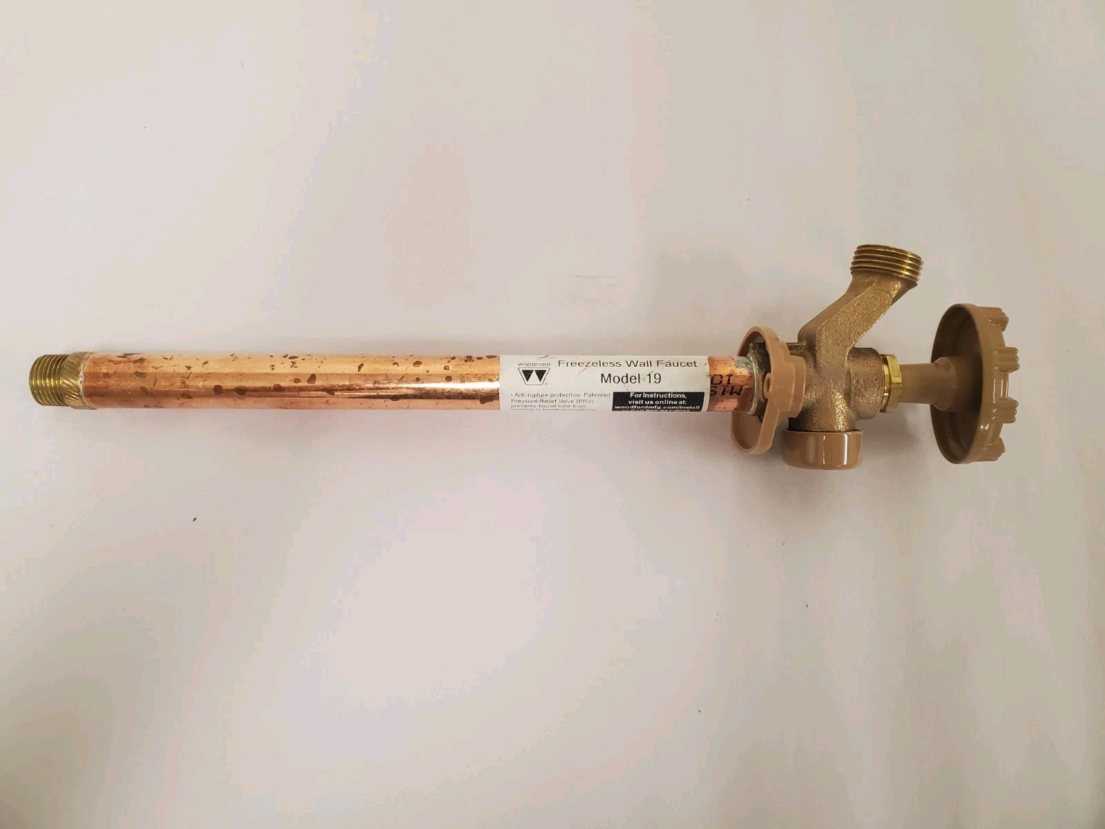 Woodford 1/2 in. x 1/2 in. Brass Sweat x MPT x 10 in. L Sillcock Valve (19CP-10)