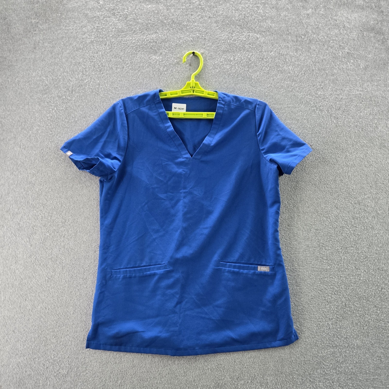 FIGS Women Scrub Top SMALL Blue PO#1657 Short Sleeve