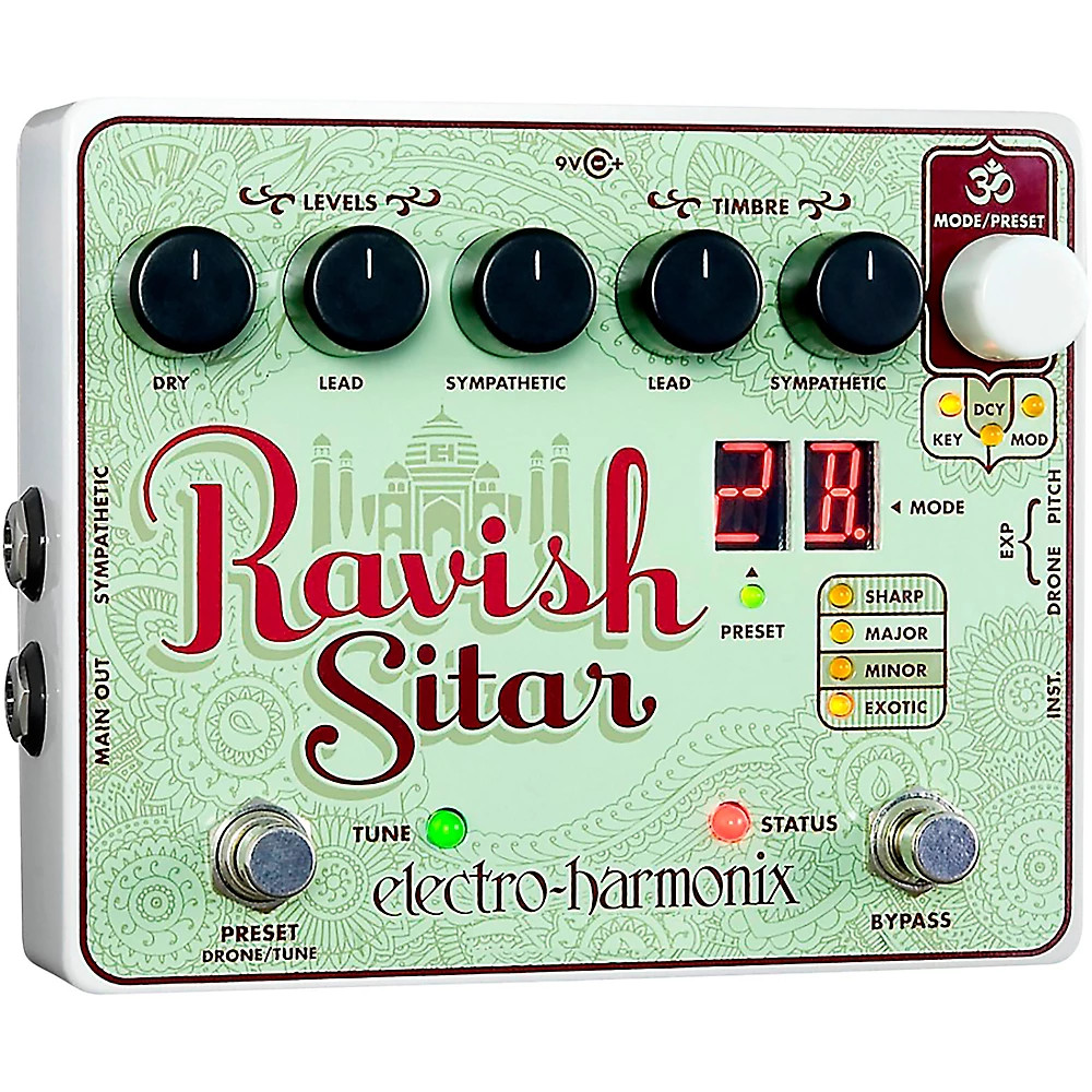 ElectroHarmonix The Ravish Sitar Synthesizer Guitar Effects Pedal