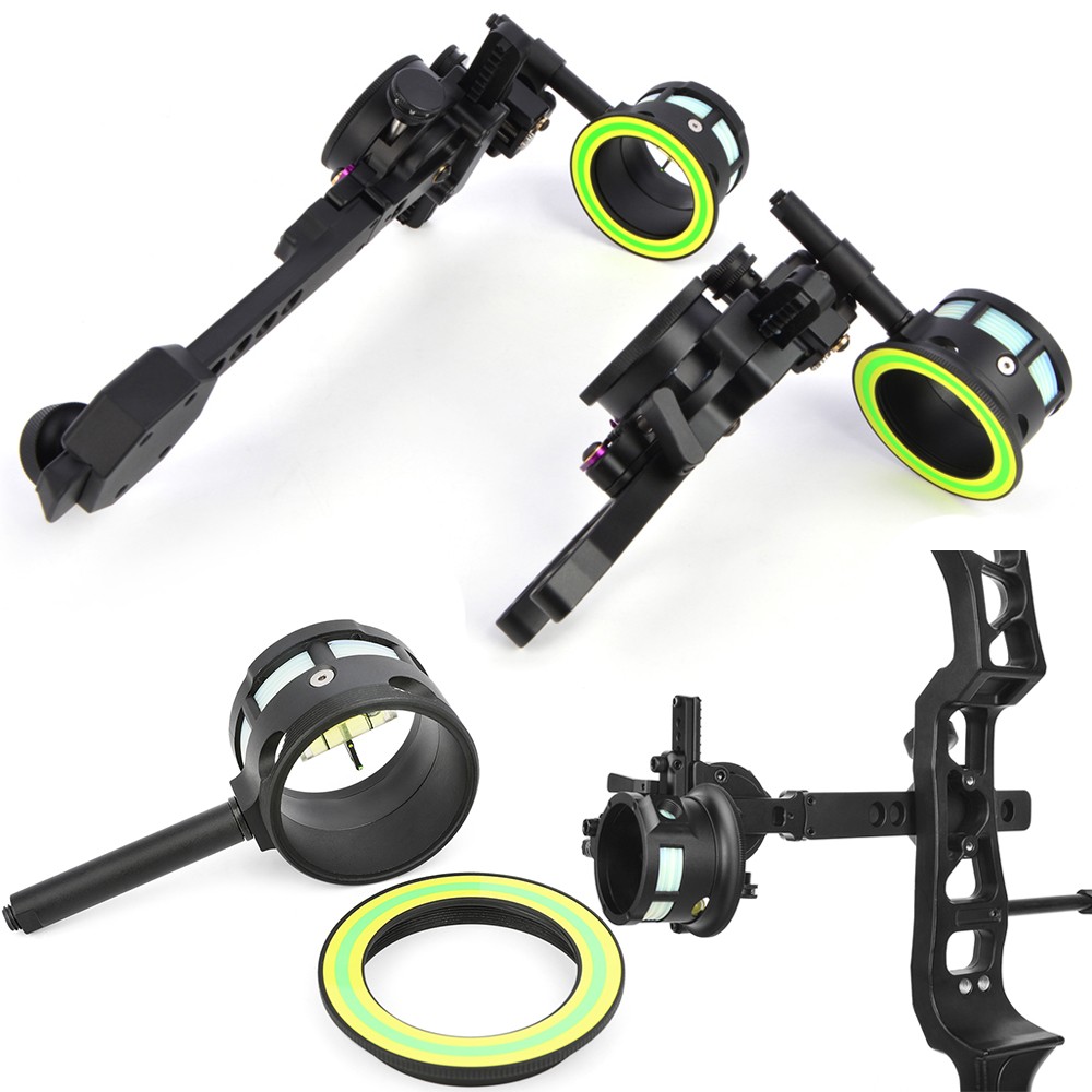 Compound Bow 2 Pin Sight Pointer Adaptor 0.019" Micro Adjust Archery Bow Hunting