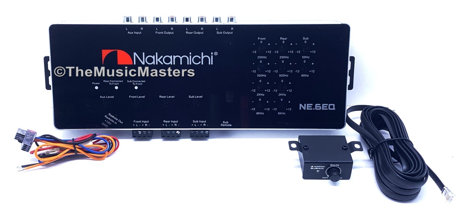 Nakamichi NE6EQ Car Audio EQ 6 Band Equalizer Electronic Sub Crossover Network