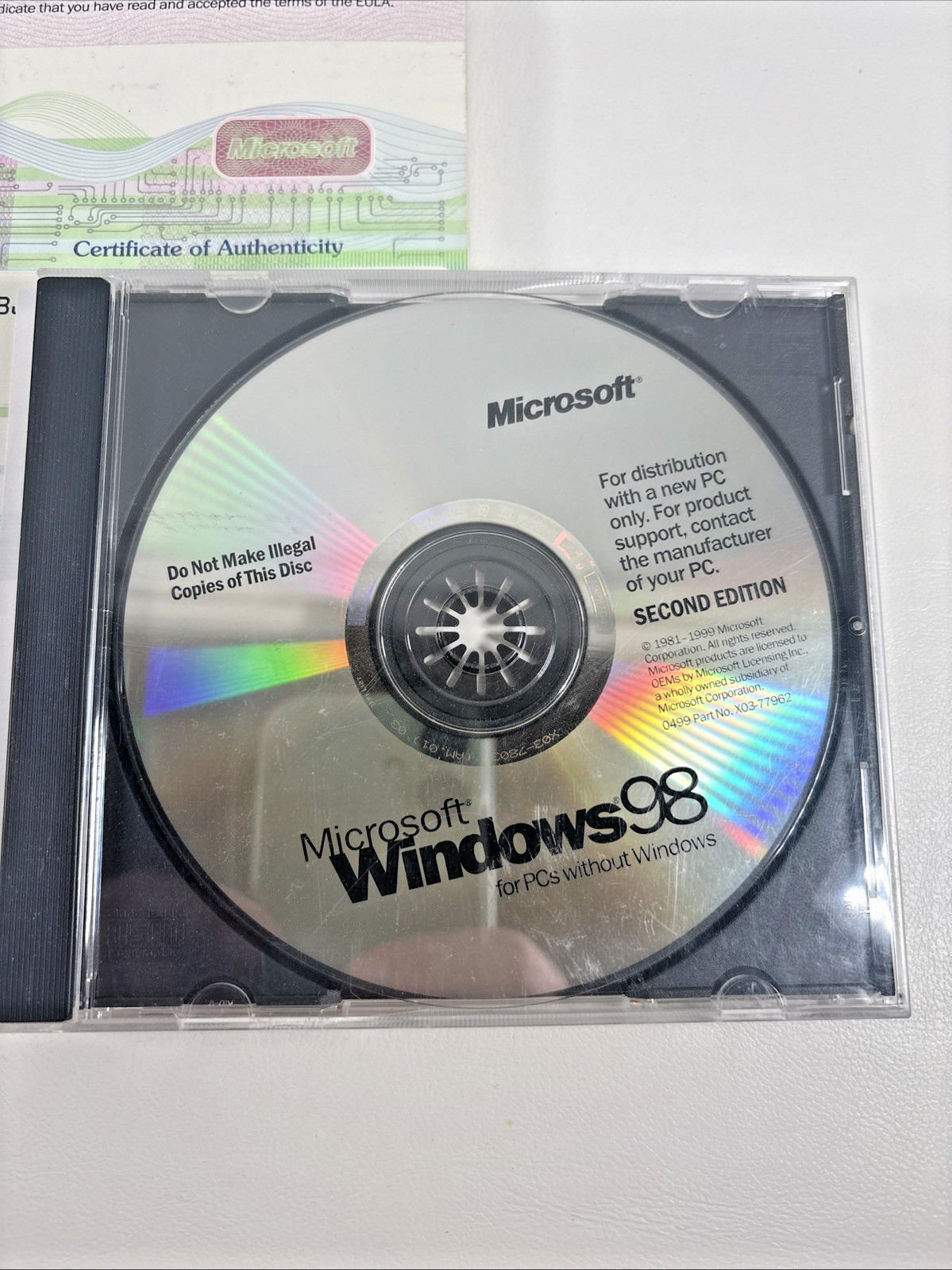 MICROSOFT WINDOWS 98 FULL ENGLISH VERSION OPERATING SYSTEM MS WIN