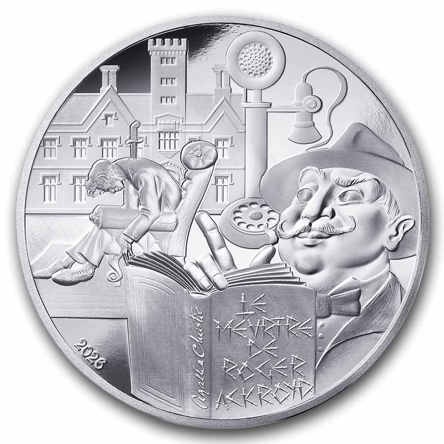 2026 Silver €10 Prf Agatha Christie - The Murder of Roger Ackroyd-Pre-Sale