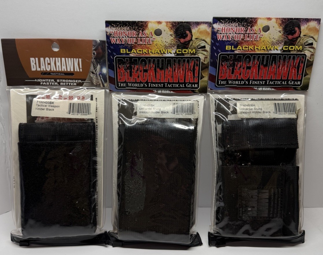 Blackhawk 71WH00BK Universal Sling Weapon Holder Black Tactical Rifle Retention