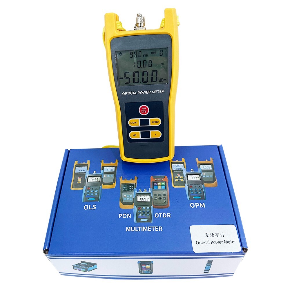 Optical Power Meter Fiber Optical Laser Light Source Power Meter Range -50~+26dB