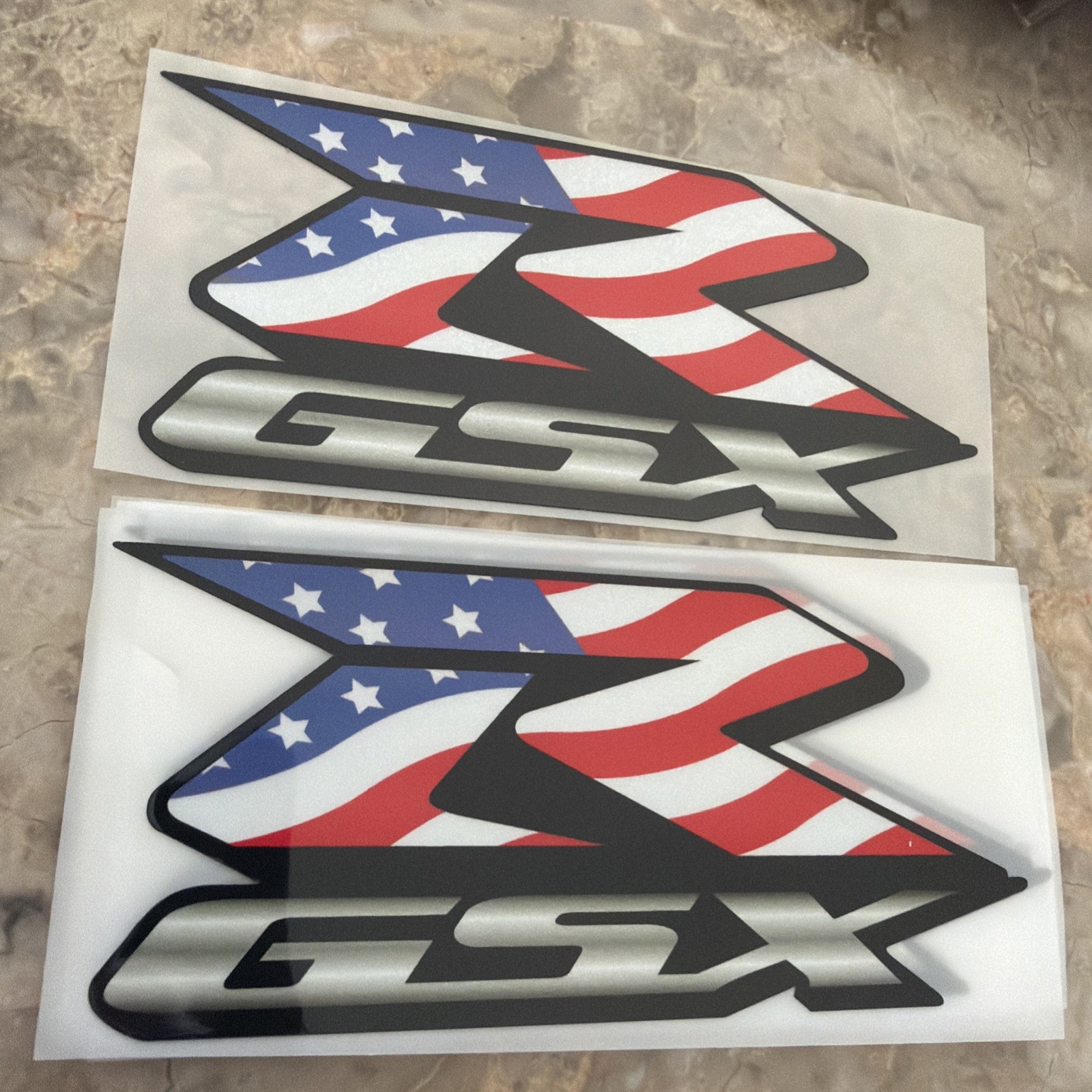 (2) 7" Suzuki GSXR GSX-R 1100 750 600 Decal Sticker UV DTF Printed In USA