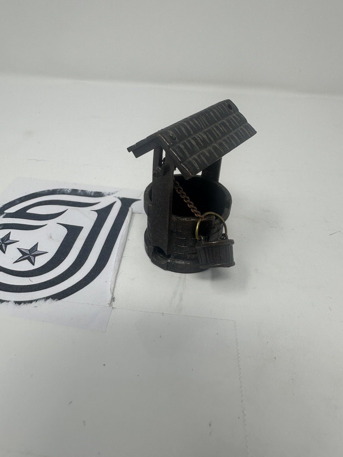 Wishing Well With Bucket Pencil Sharpener Die Cast Vintage Moving Parts