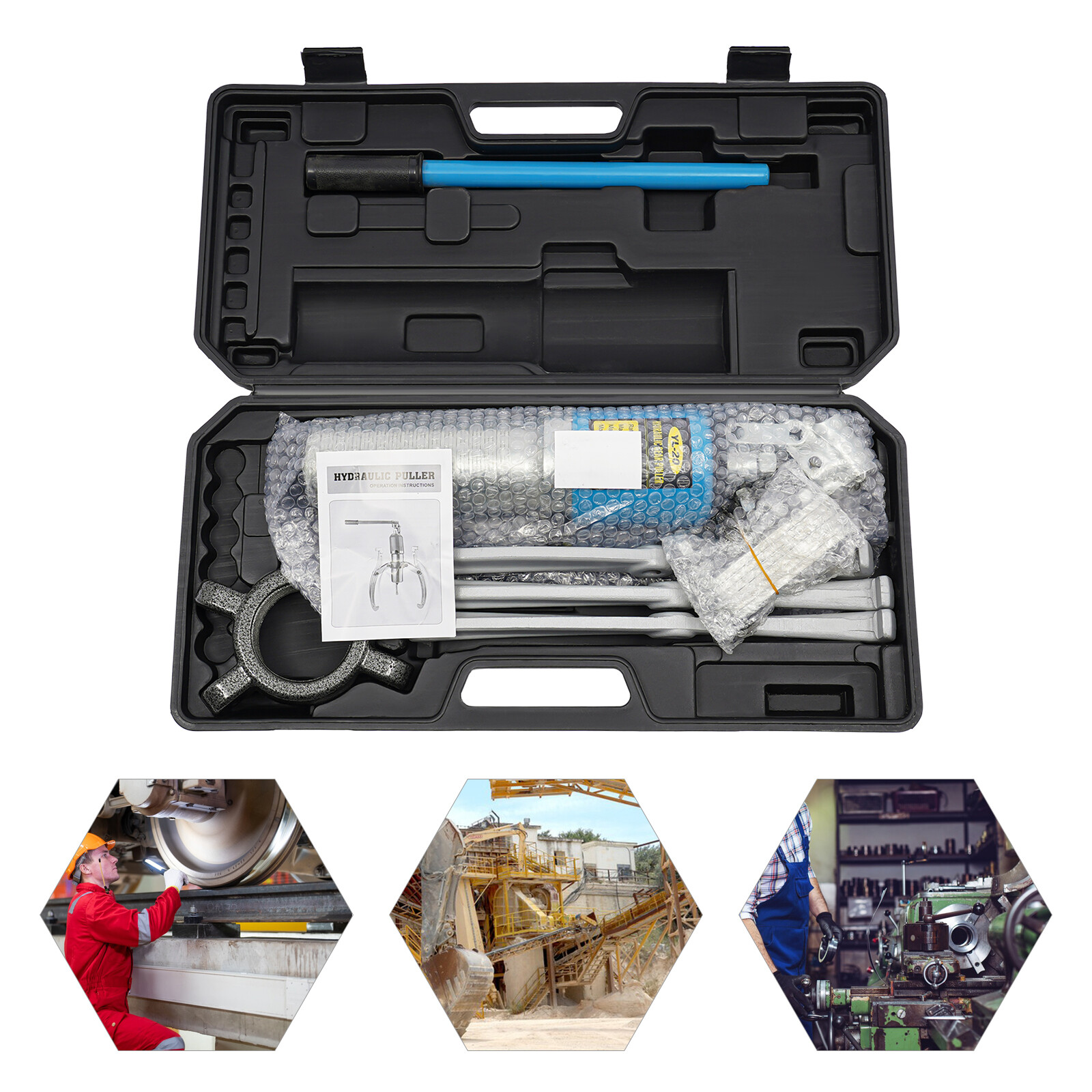 YL-20 Hydraulic Pulling Separator Tool Kit Gear Puller Wheel Bearing Puller Kit
