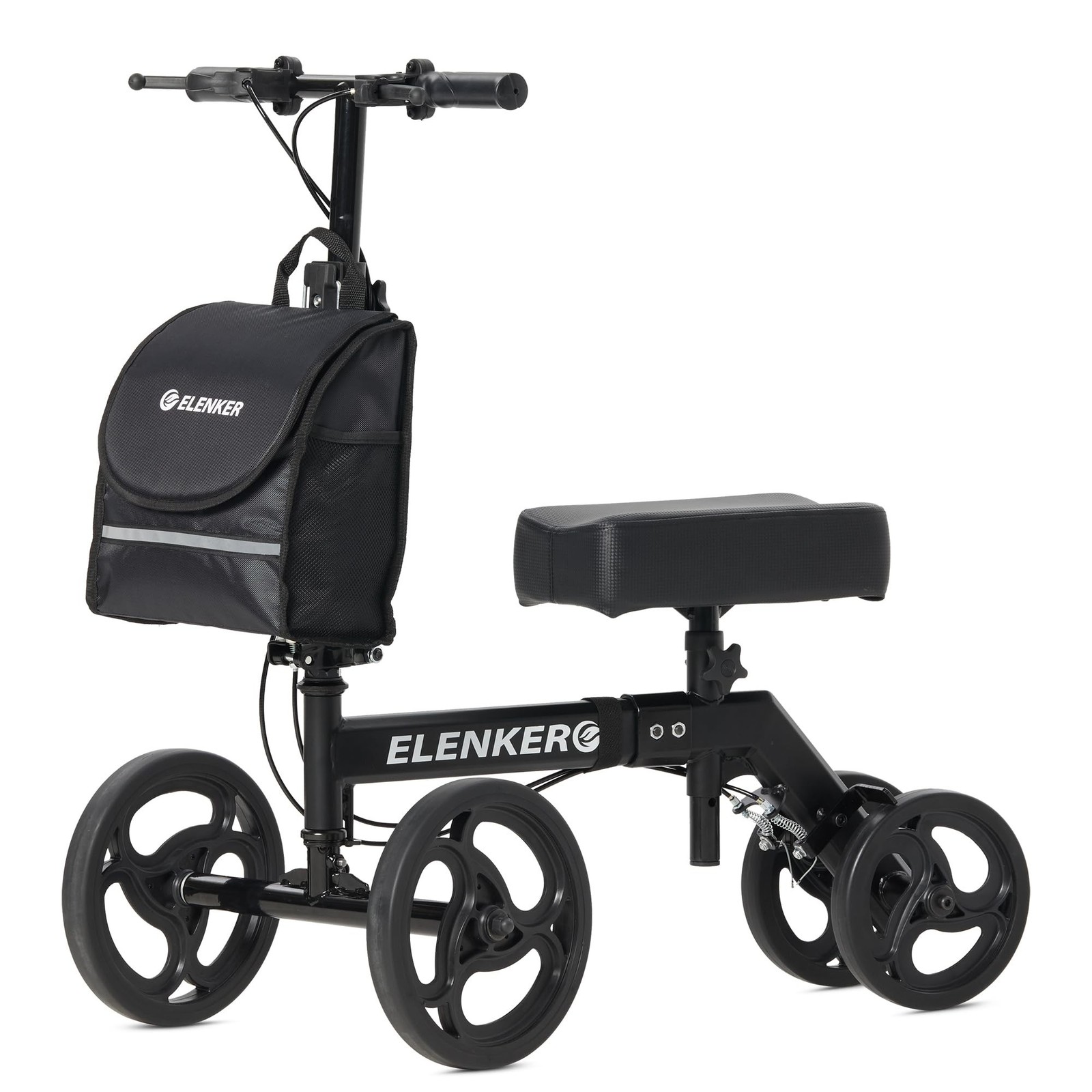 ELENKER Steerable Knee Walker Deluxe Medical Scooter for Foot Injuries Compac...