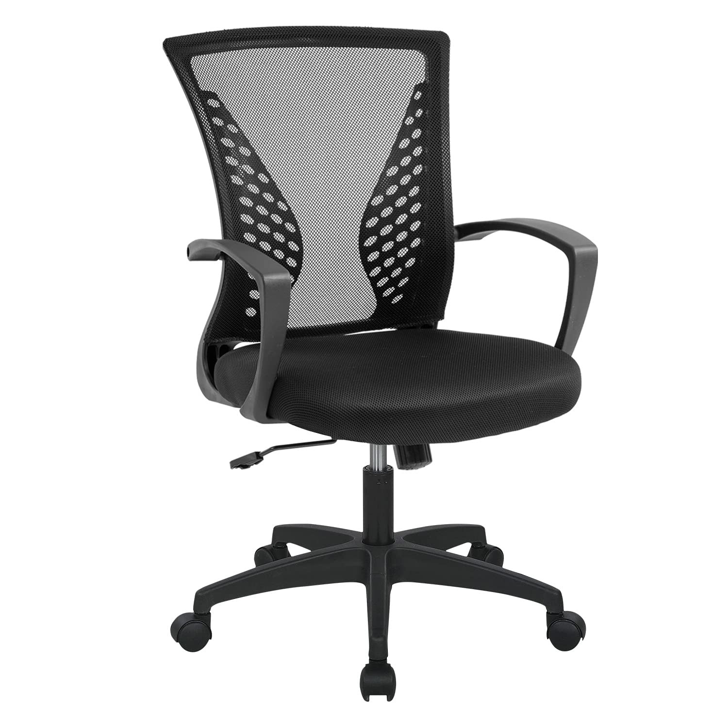 Office Chair Computer Chair Ergonomic Mid Back Swivel Chair Rolling Desk Chair w