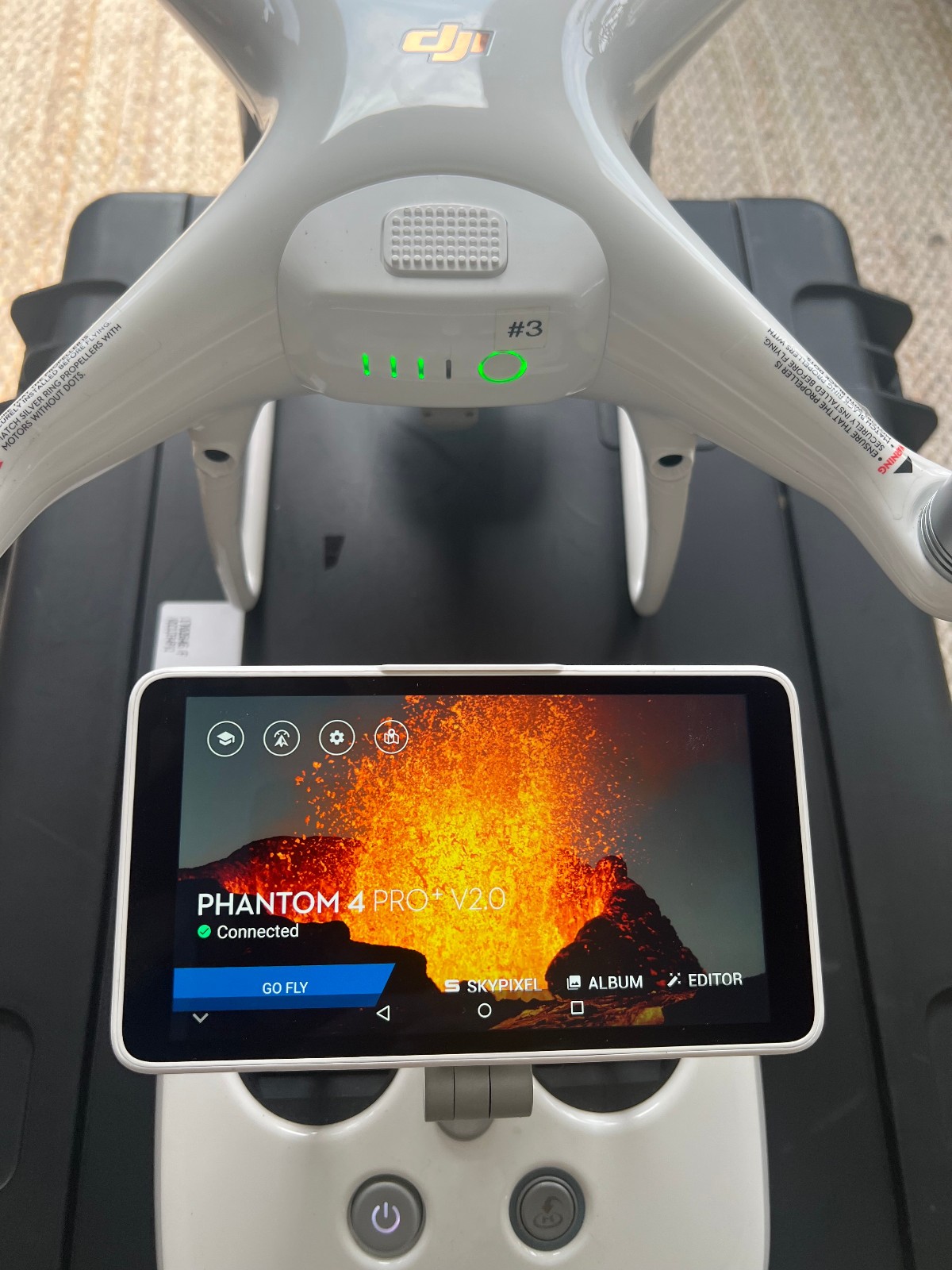 DJI Phantom 4 Pro Plus V2, with 2-Batt, Hard Case, 94%
