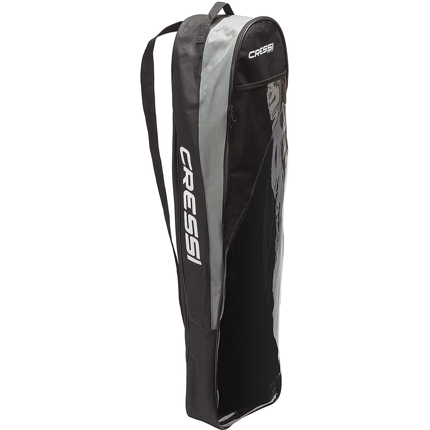 Cressi Long Fins Set Bag - Freediving Scuba Gear Made in One Size, Black