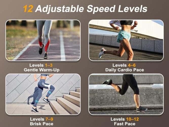 Under Desk Elliptical Machine, Quiet Seated Leg Exerciser for Home Office,