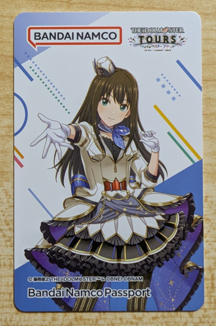 SHIPS FROM USA Bandai Namco BANAPASSPORT Card The Idolmaster Tours bana passport