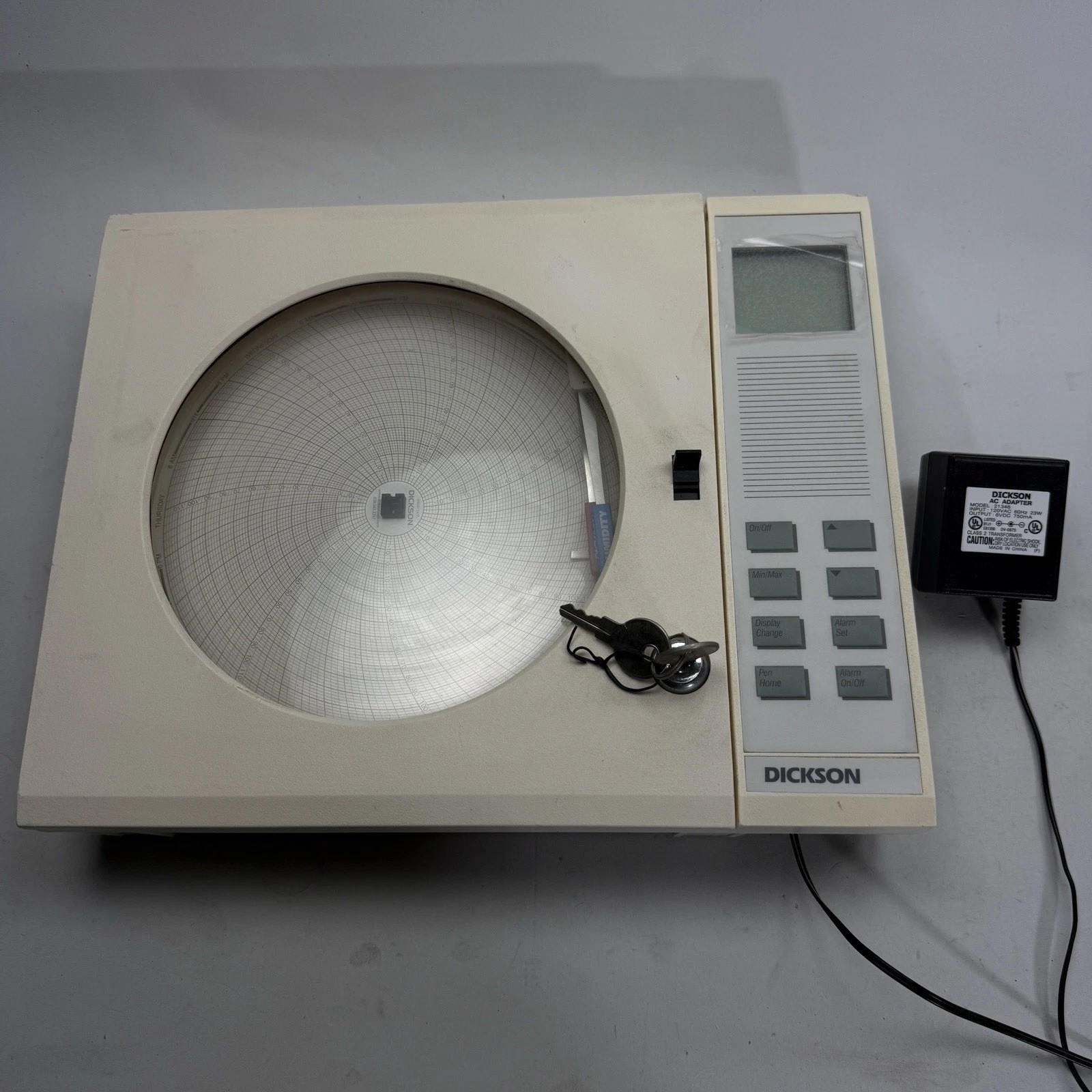 Dickson C417 THDX Temp/Rh Chart Recorder 8"