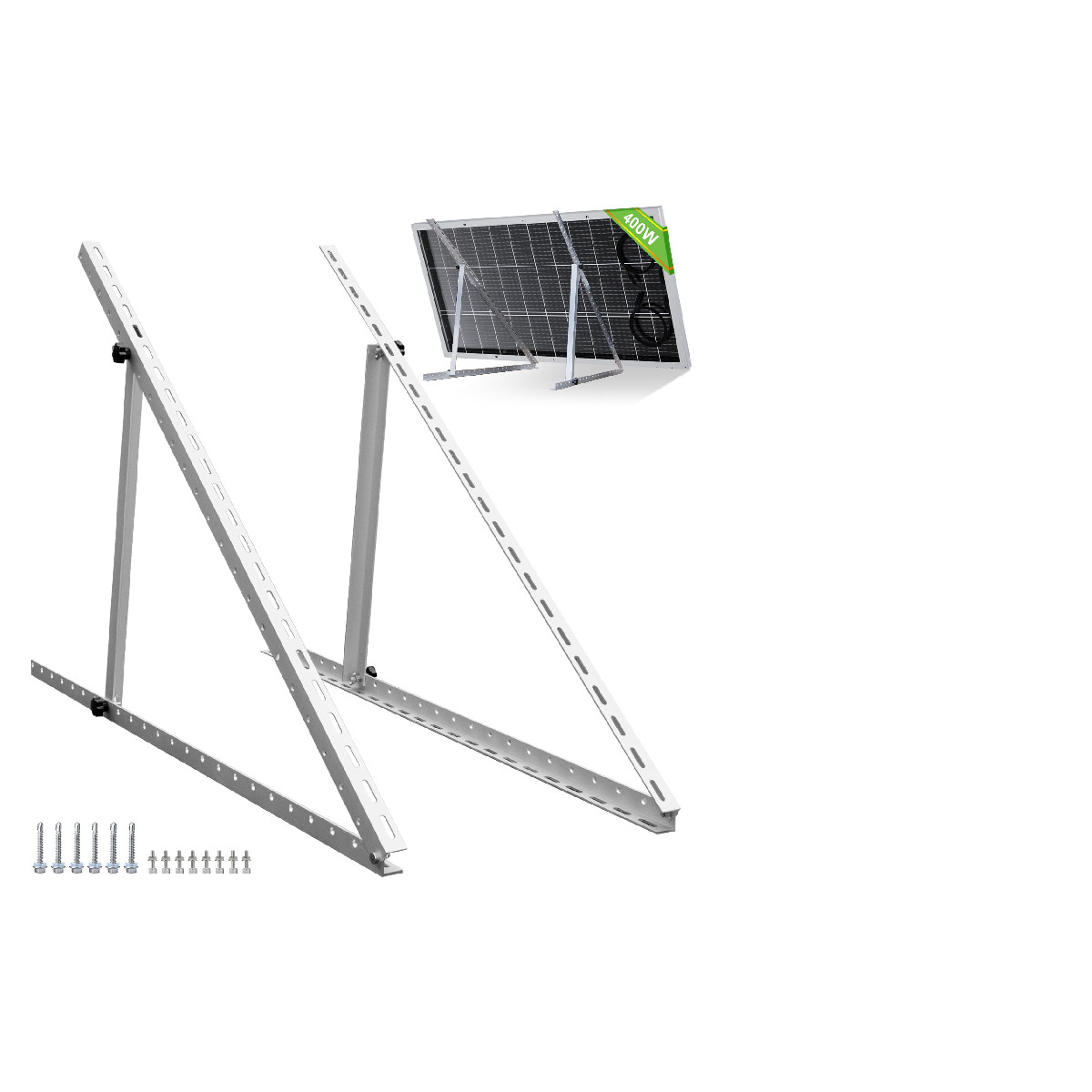Eco-Worthy Upgraded 45In Solar Panel Mount Brackets Foldable Tilt Legs Suitable