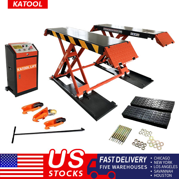 KATOOL Mid Rise Scissor Lift 8000lbs Electric Release 47 in 220V/1PH X90-E