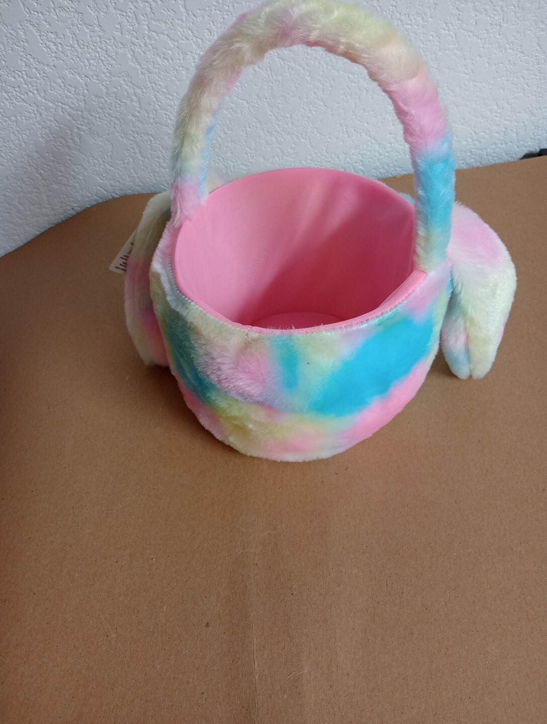 9x12" Easter Eggs Basket Plush Bunny