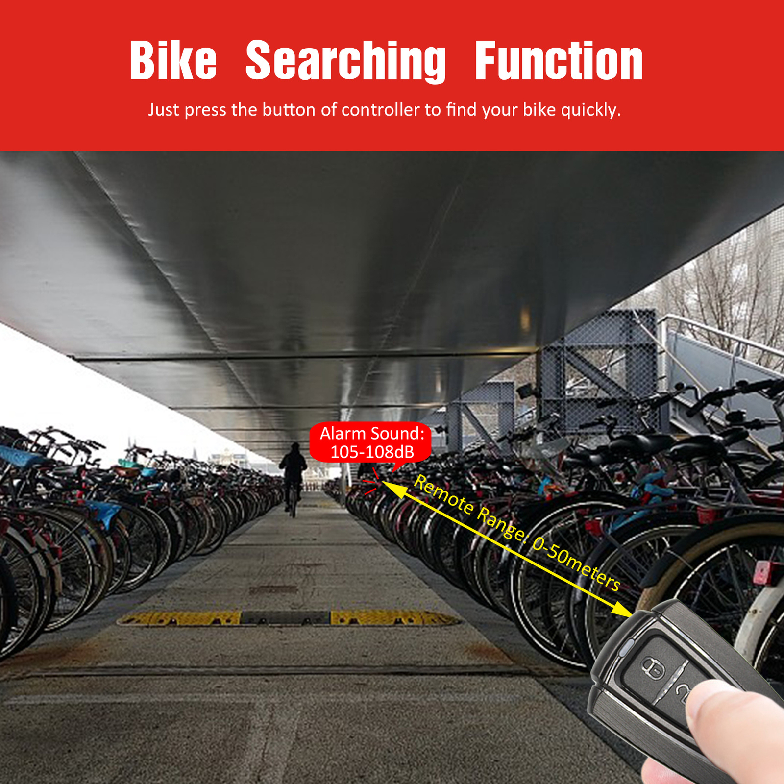 ANTUSI Waterproof Smart Bicycle Taillight Wireless Remote Control Light U6P8