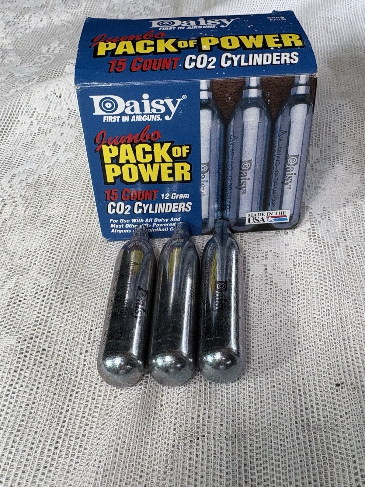 Daisy Powerline 12g CO2 Cylinders 18 Total For Airguns & Paintball Guns USA Made