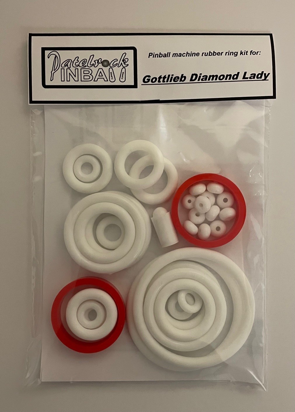 1988 Gottlieb / Premier Diamond Lady Pinball Machine Rubber Ring Kit