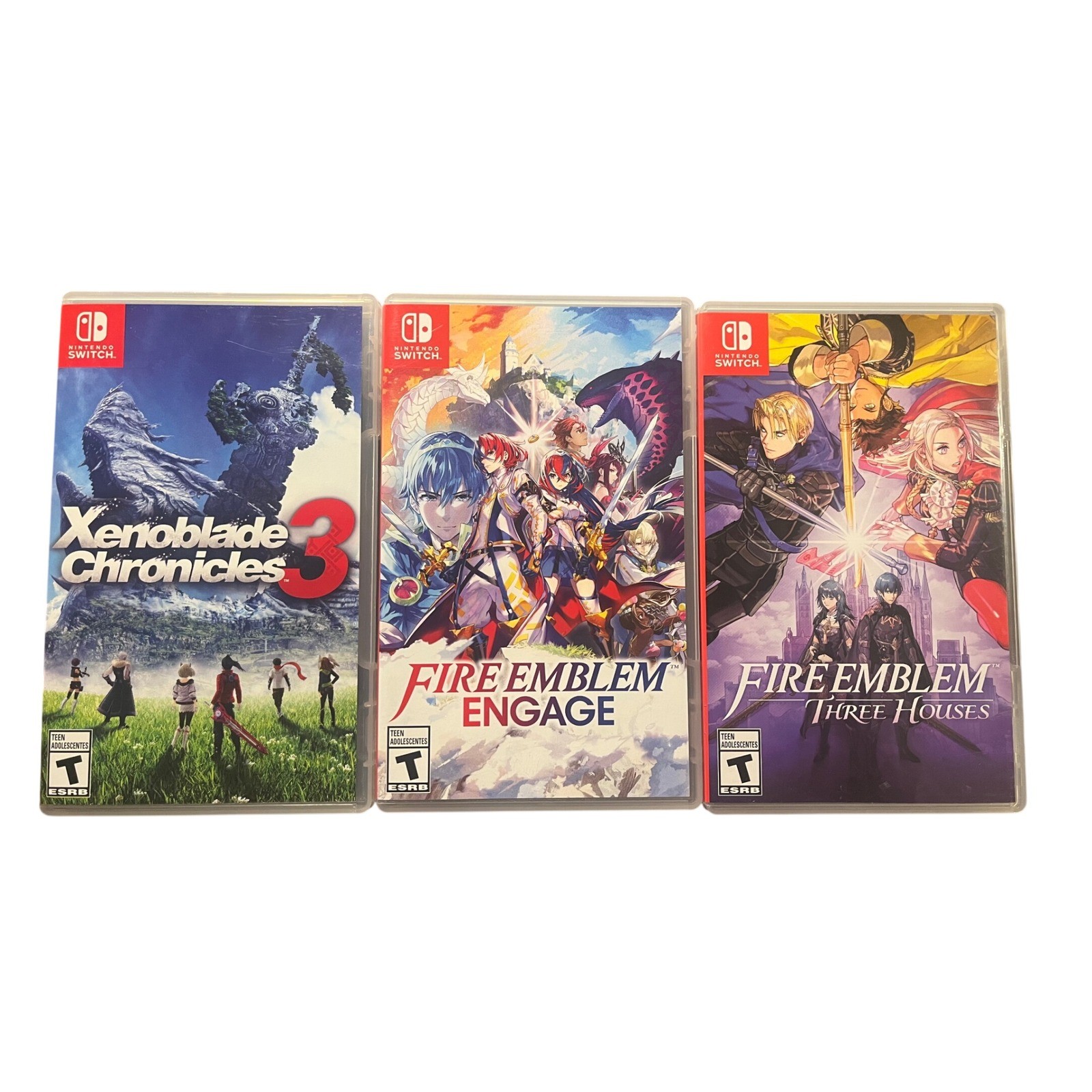 Empty Cases NintendoSwitch  RPG Bundle Xenoblade Chronicles 3 Fire Emblem Engage