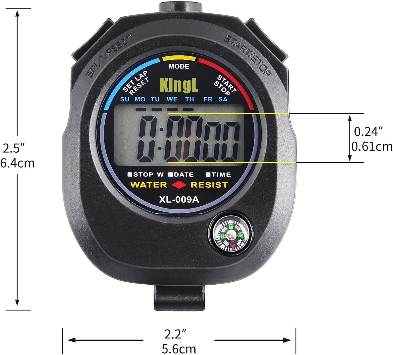 Digital Stopwatch Timer Timer Interval - with Large Display