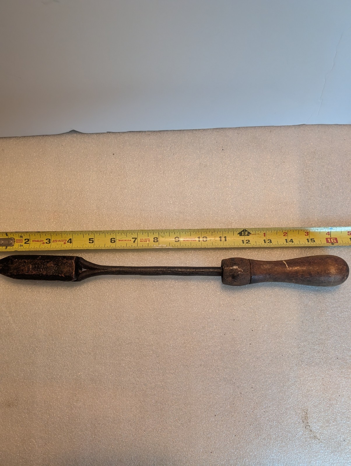 Vintage PS &W Co Vintage #3 Soldering Iron 16 Inch Copper Head