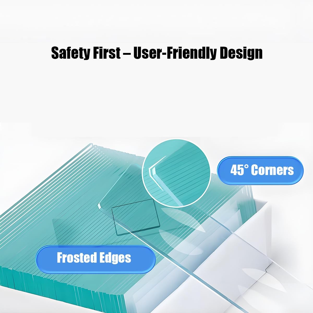 Microscope Slides and Covers – 50 Blank Glass Slides for Microscope with 100