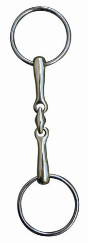HKM Loose Ring Snaffle W/ Lozenge 16mm Stainless Steel - 9876
