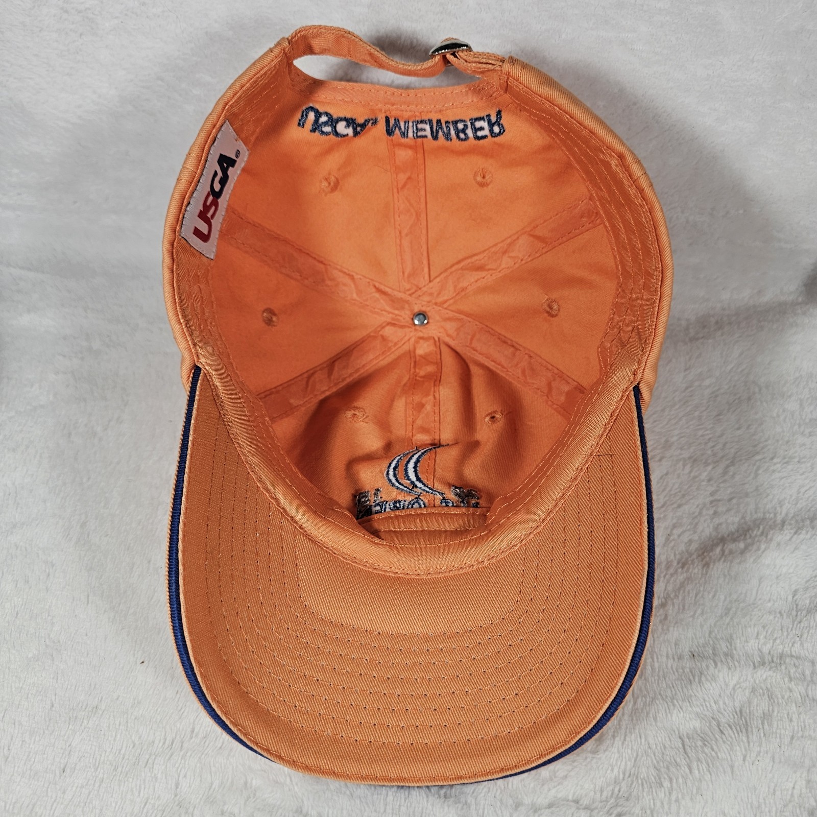 US Open 2015 Golf Hat Cap Orange Adjustable OSFA Strap USGA Member Chambers Bay