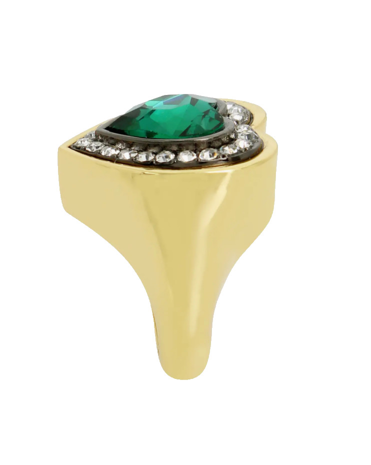 NWT Kurt Geiger London Heart Halo Cocktail Ring Size 7 or 8