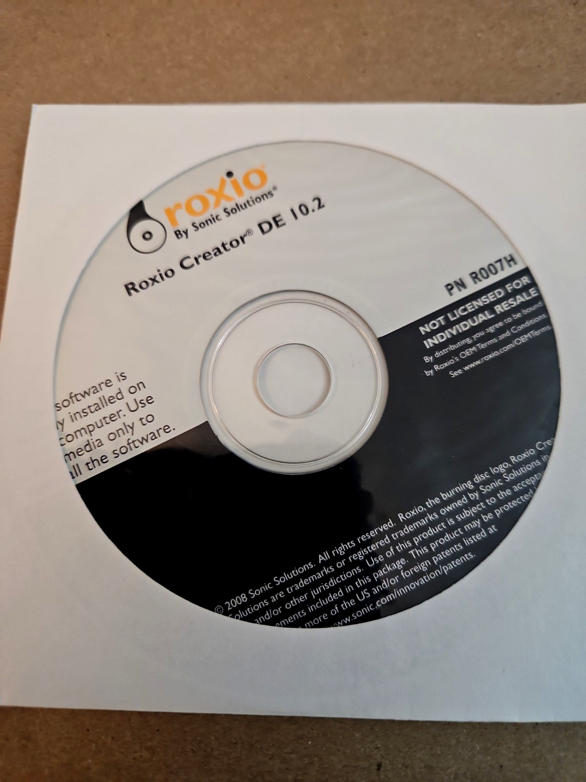 Roxio Creator DE 10.2 Sealed Software DVD CD Create Burn Media Audio