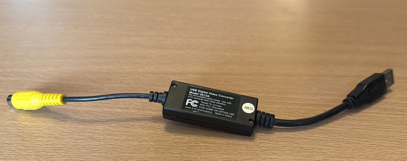 x10 USB Digital Video Converter Cable VA12A Use with X10 Cameras Video Senders