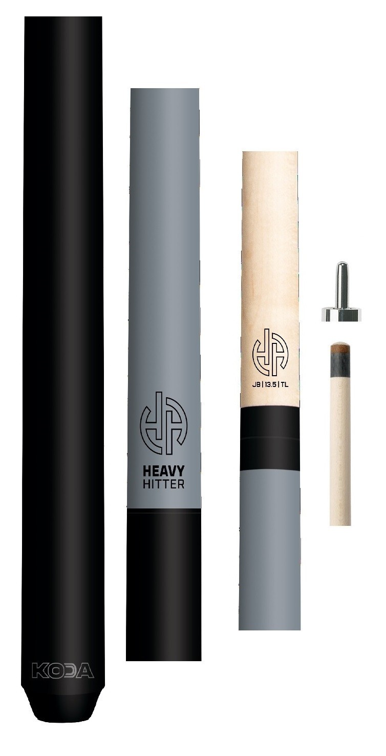 New Koda -KDHHGY -GREY - Heavy Hitter GREY Break/Jump 25oz cue - 13.5mm Shaft