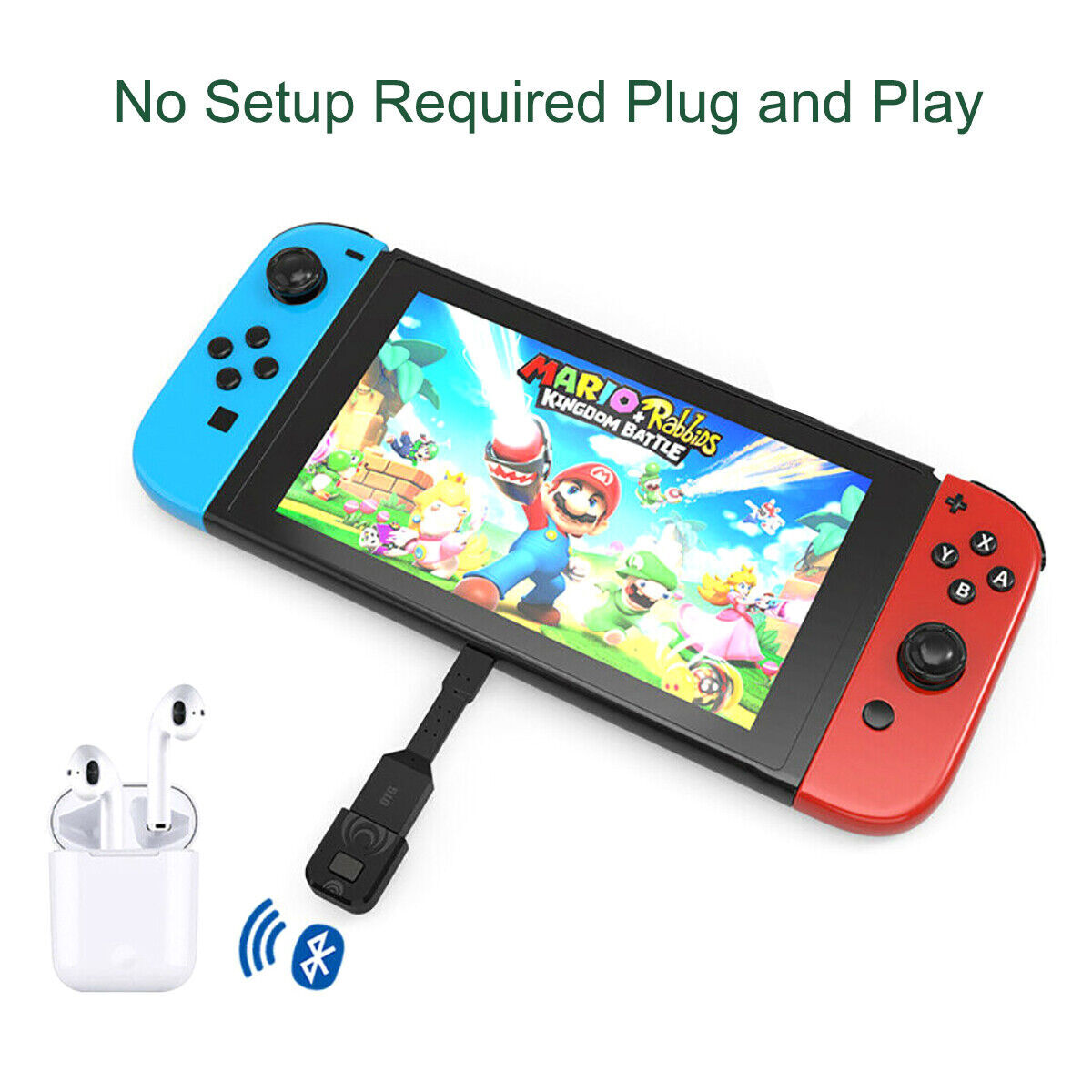 Bluetooth USB Dongle Headset HIFI Audio Receiver Adapter For PS5 PS4 Switch PC