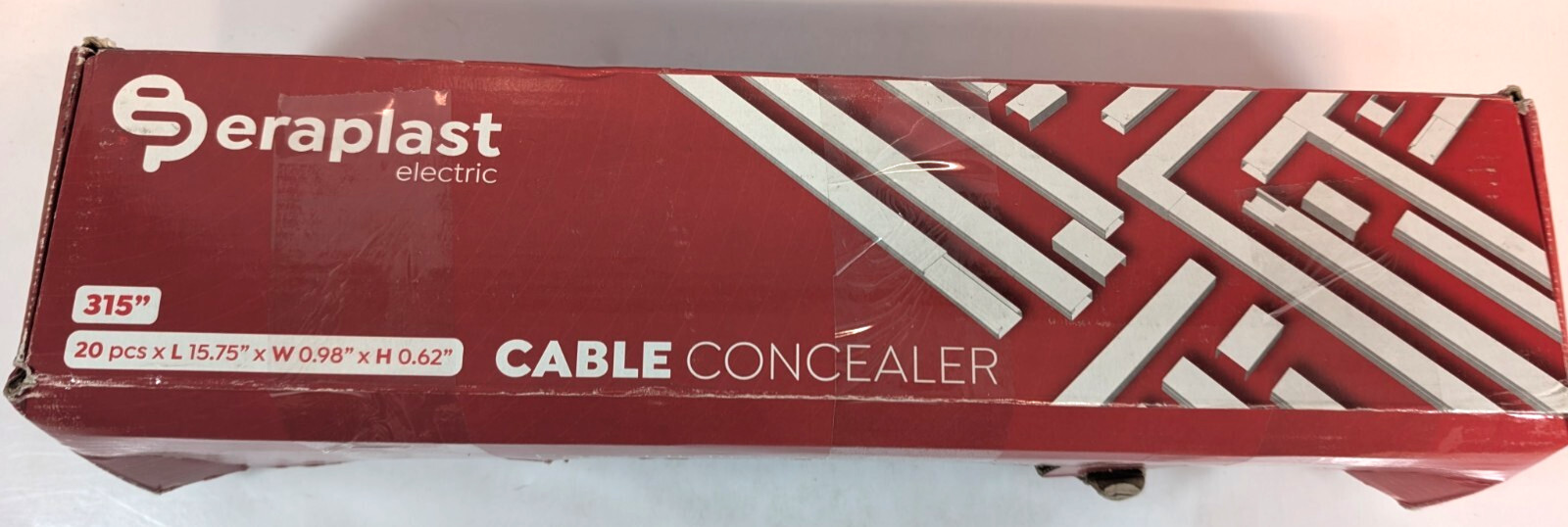 315" Cable Concealer ( eraplast ) 45 pcs includes screw anchors