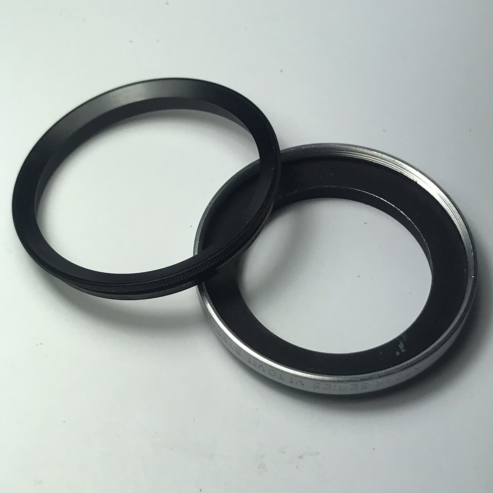 Kodak Series VI to Series VII Step-Up Ring + Retaining Ring Black